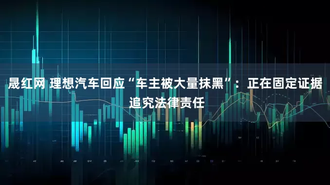 晟红网 理想汽车回应“车主被大量抹黑”：正在固定证据 追究法律责任