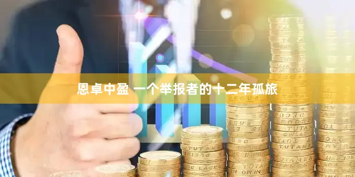 恩卓中盈 一个举报者的十二年孤旅