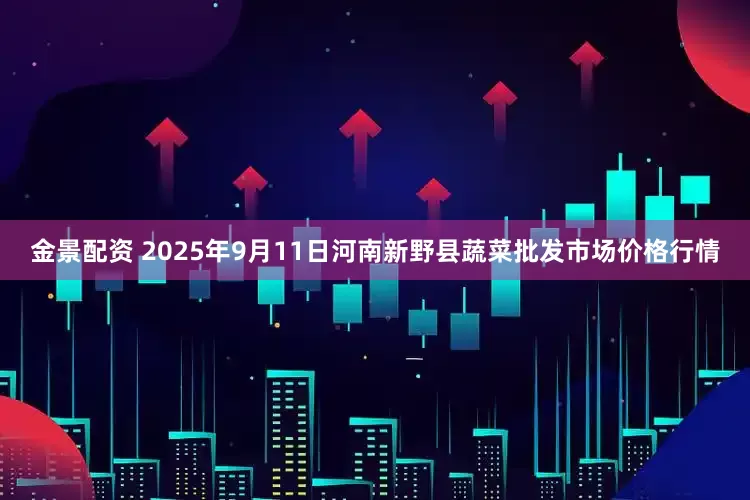 金景配资 2025年9月11日河南新野县蔬菜批发市场价格行情