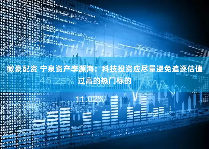 微豪配资 宁泉资产李源海：科技投资应尽量避免追逐估值过高的热门标的